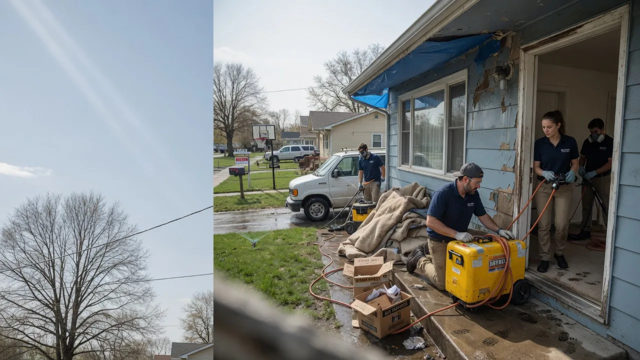 Basement Flood Cleanup in Tower Hill, IL near me
